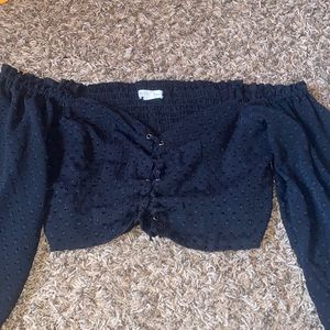 Off the shoulder crop top